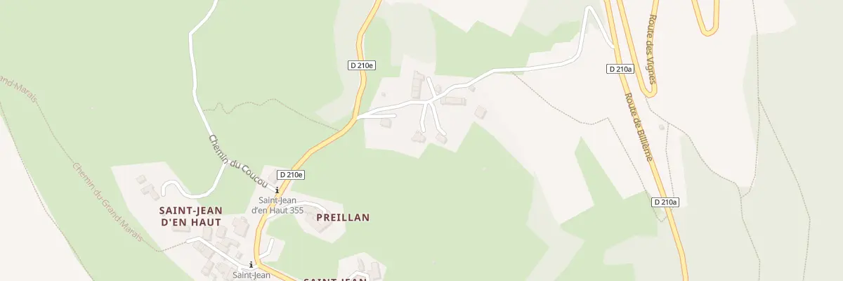 Plan du 5332F La Grande Vigne à Saint-Jean-de-Chevelu