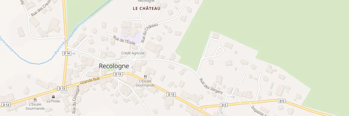 Plan du 15 Rue des Vergers à Recologne