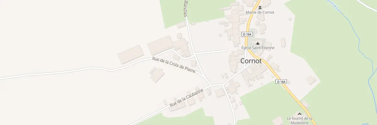 Plan du 2 Rue de la Croix de Pierre à Cornot