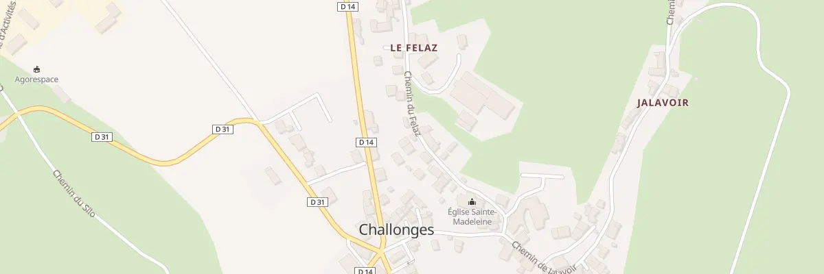 Plan du 181 Che du Felaz à Challonges