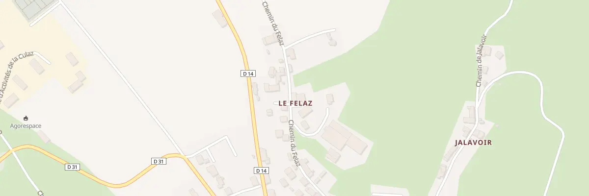 Plan du 282 Che du Felaz à Challonges