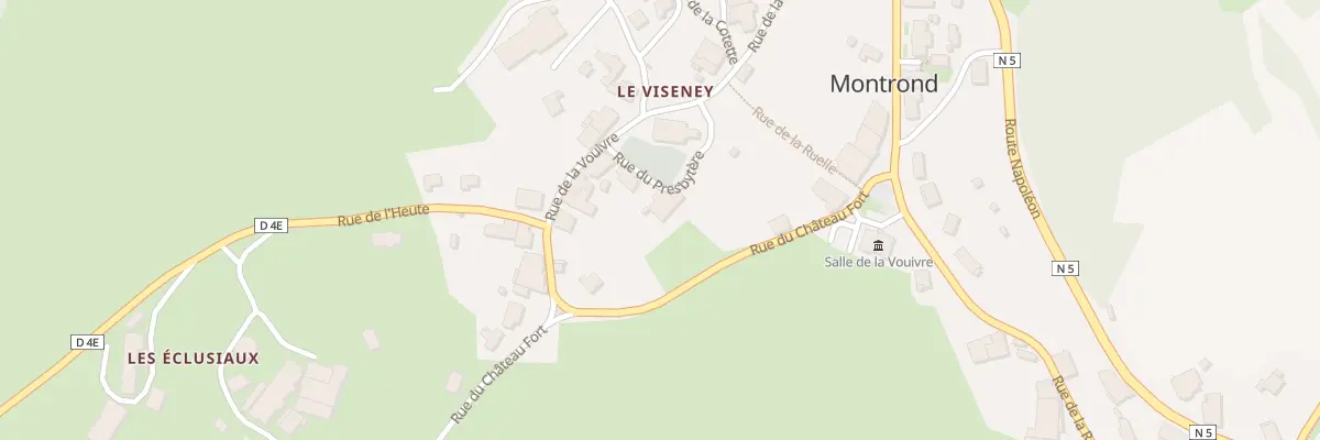 Plan du 4 Rue du Presbytère à Montrond