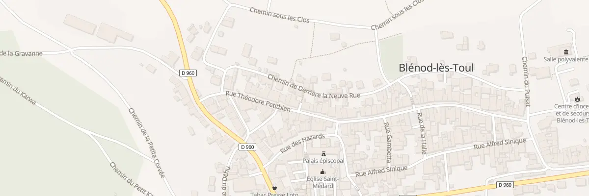 Plan du 14 Rue Théodore Petitbien à Blénod-lès-Toul