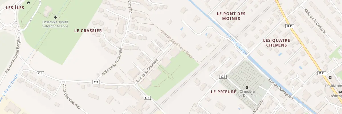 Plan du 8 Rue de la Ouatose à Domène