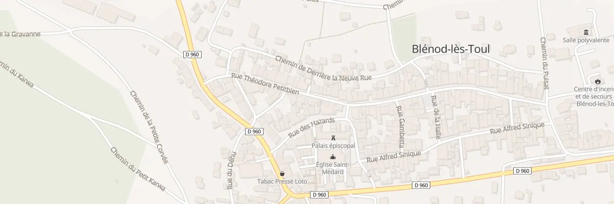 Plan du 7 Rue Théodore Petitbien à Blénod-lès-Toul