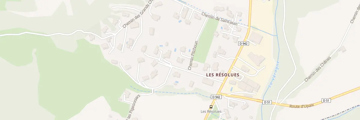 Plan du 5105 Les Resolues à Lazer