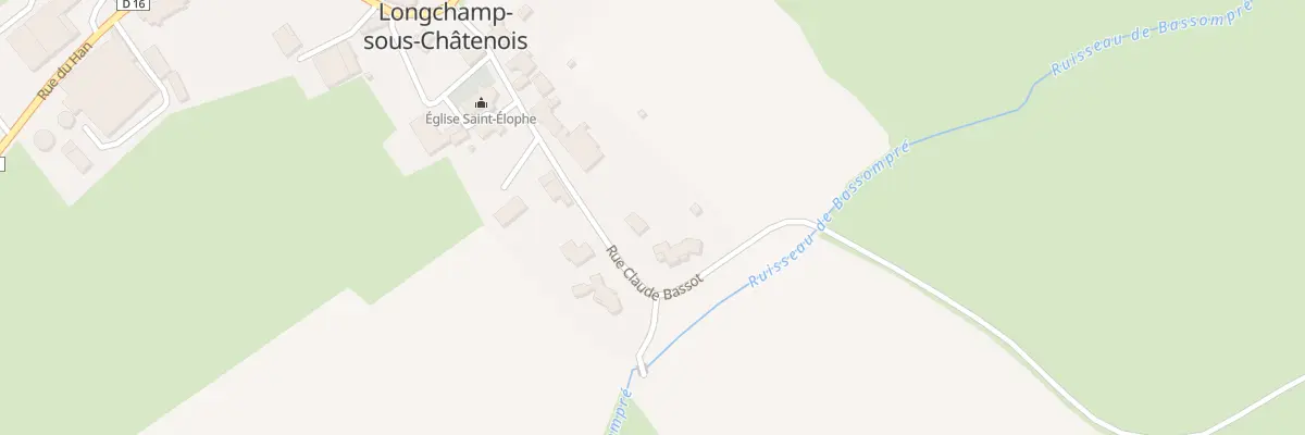 Plan du 15 Rue Claude Bassot à Longchamp-sous-Châtenois