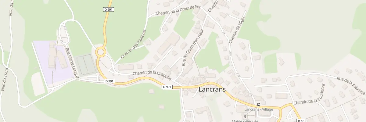 Plan du 8 Che de la Chapelle de Lancrans à Valserhône