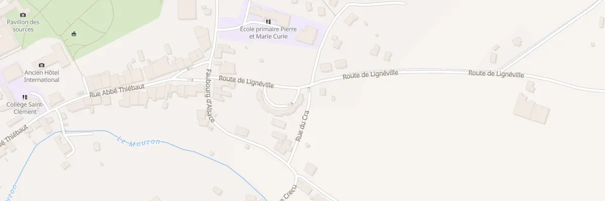 Plan du 20 Rte de Lignéville à Martigny-les-Bains