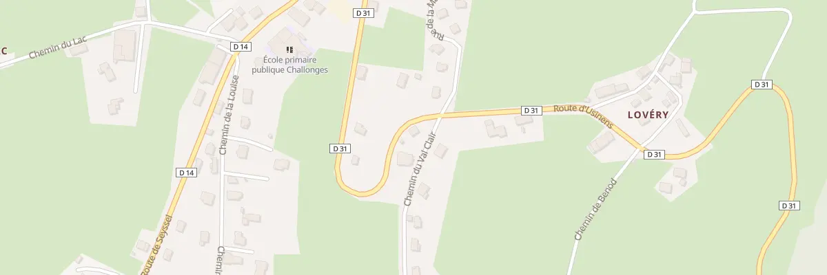 Plan du 30 Che du Val Clair à Challonges