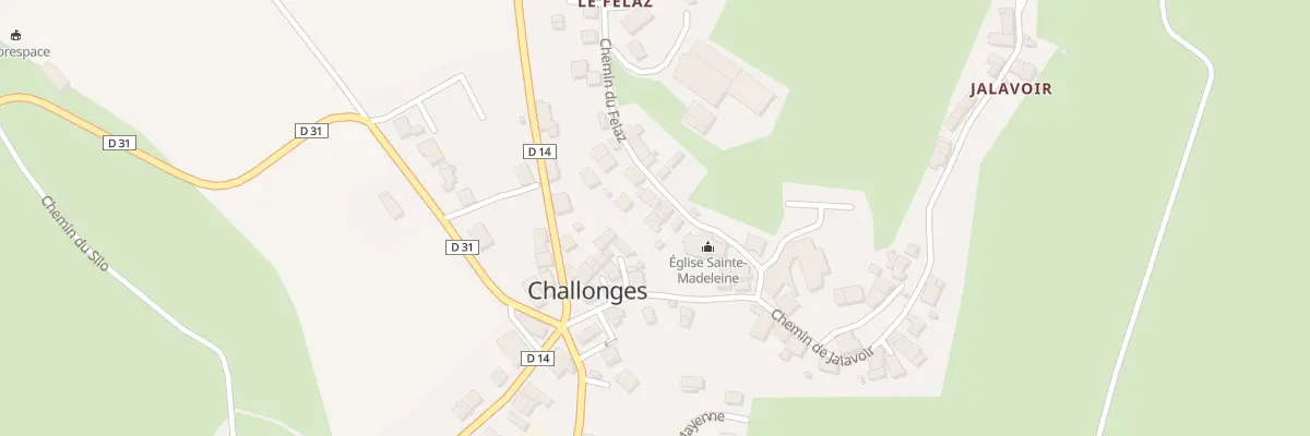 Plan du 101B Che du Felaz à Challonges