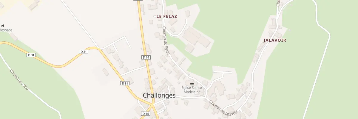 Plan du 142 Che du Felaz à Challonges