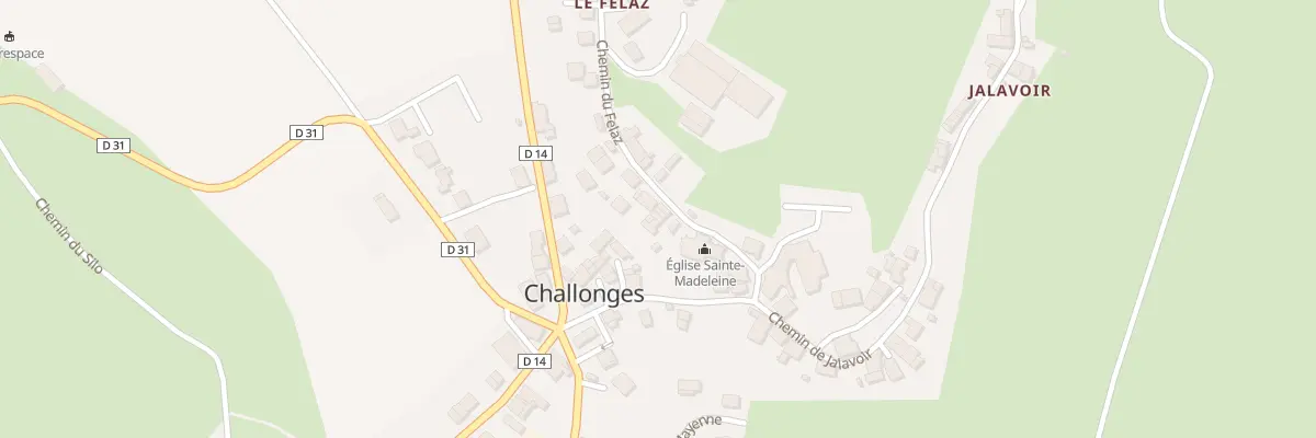 Plan du 101 Che du Felaz à Challonges