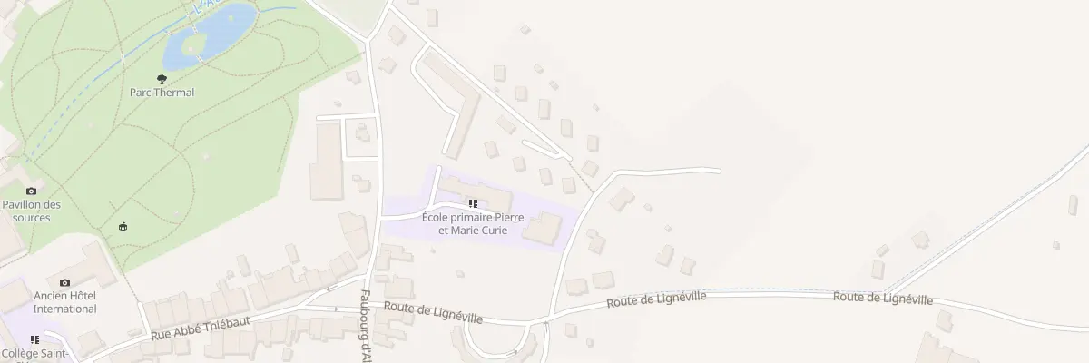 Plan du 20 Rue des Combattants d’Indochin à Martigny-les-Bains