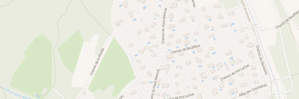 Plan du 257 Che du Haut Manival à Saint-Ismier