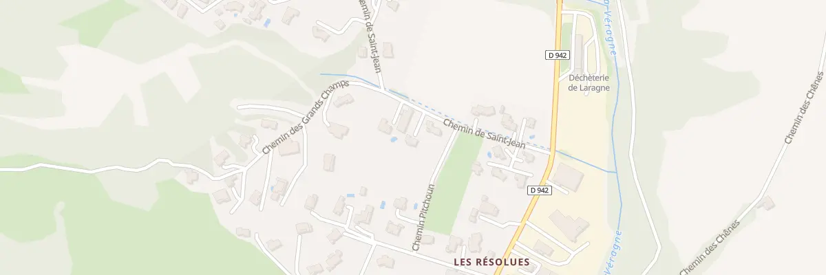 Plan du 5134 Les Resolues à Lazer