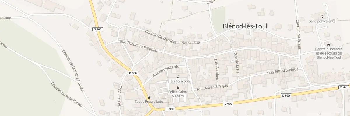 Plan du 3 Rue Théodore Petitbien à Blénod-lès-Toul