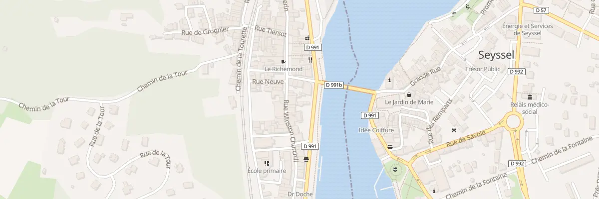 Plan du 2 Quai Charles de Gaulle à Seyssel