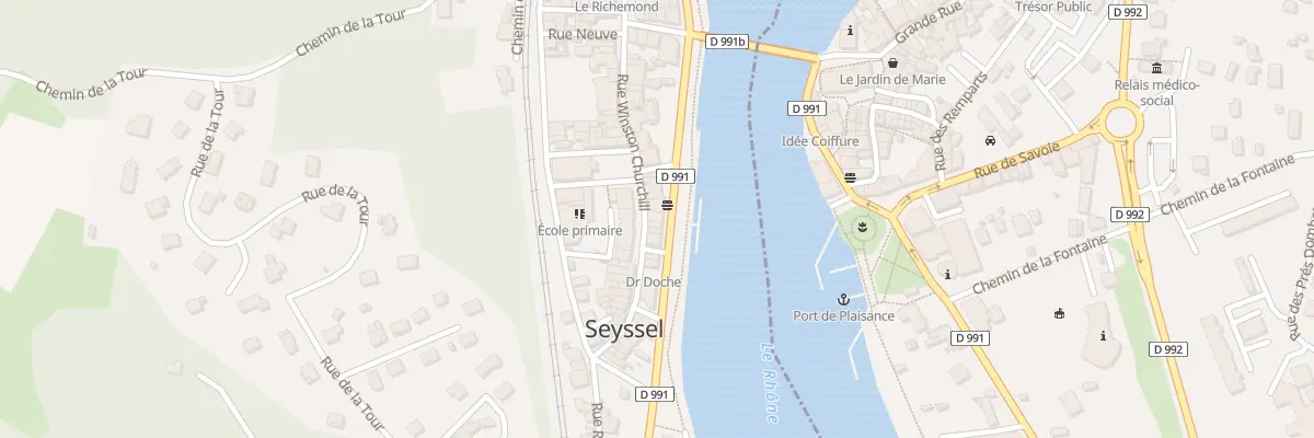 Plan du 12 Quai Charles de Gaulle à Seyssel