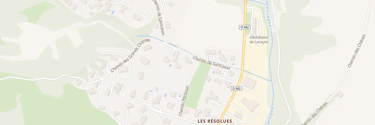 Plan du 5143 Les Resolues à Lazer