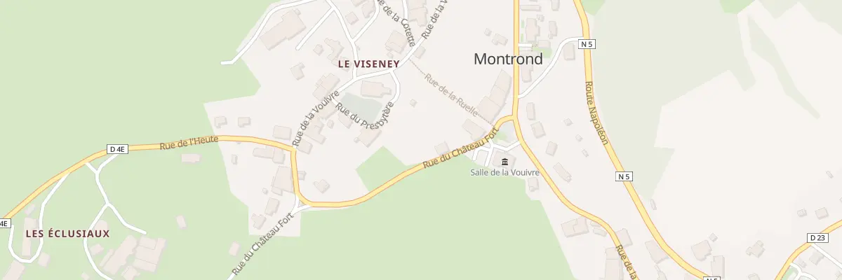 Plan du 4 Rue du Château Fort à Montrond