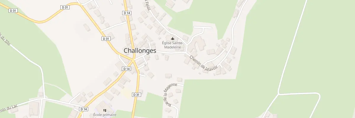 Plan du 70 Che sous l’Église à Challonges