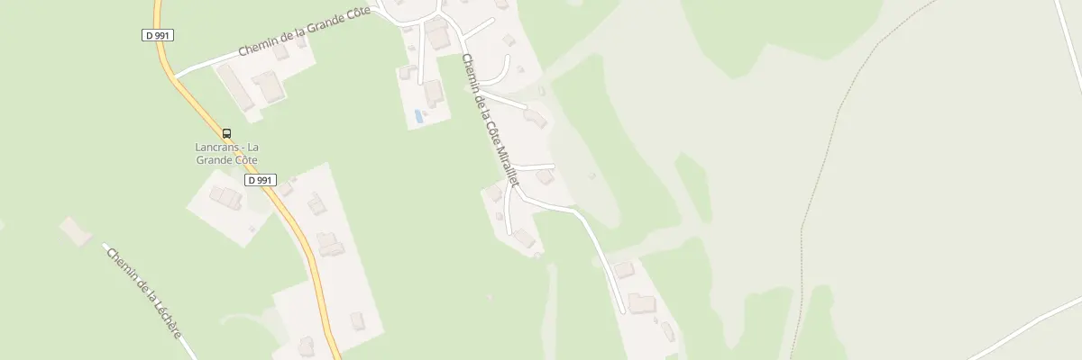 Plan du 545 Che de la Cote a Miraillet à Valserhône