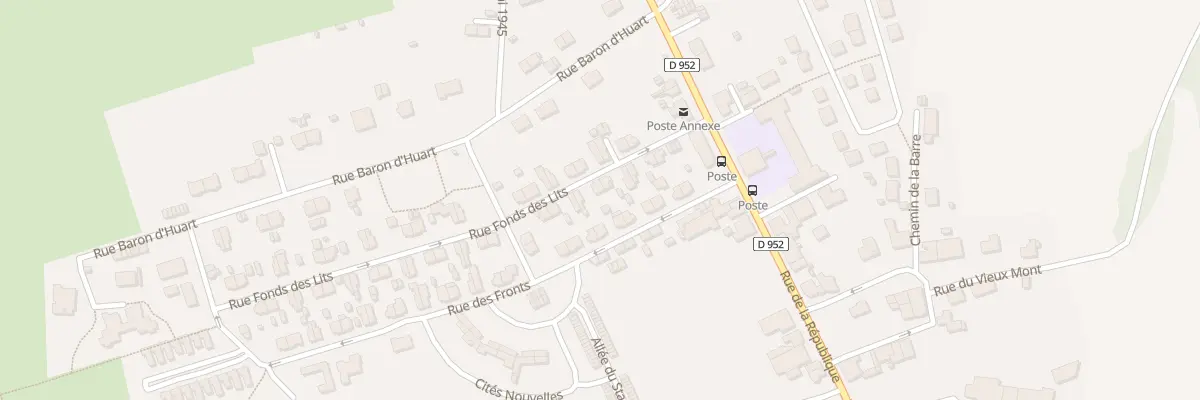 Plan du 30 Rue Fonds des Lits à Mont-Bonvillers