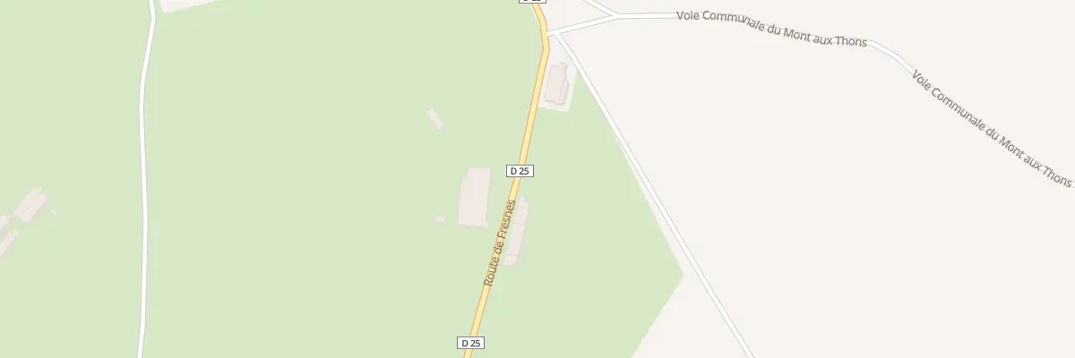 Plan du 601 Rte de Fresnes à Ainvelle