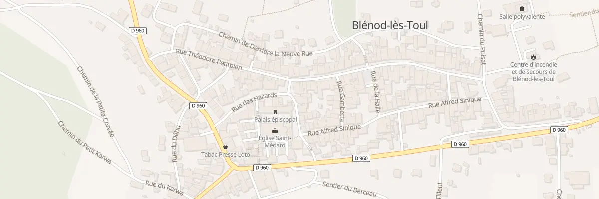 Plan du 12 Rue de la Mairie à Blénod-lès-Toul