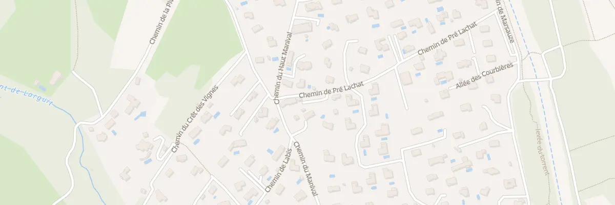 Plan du 30 Che de Pre Lachat à Saint-Ismier
