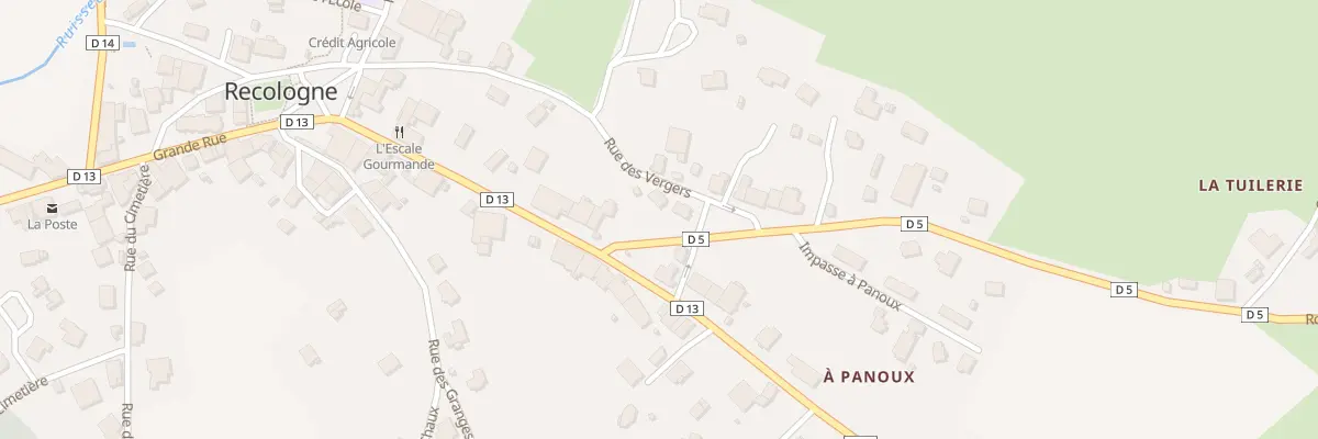 Plan du 18 Rue des Vergers à Recologne