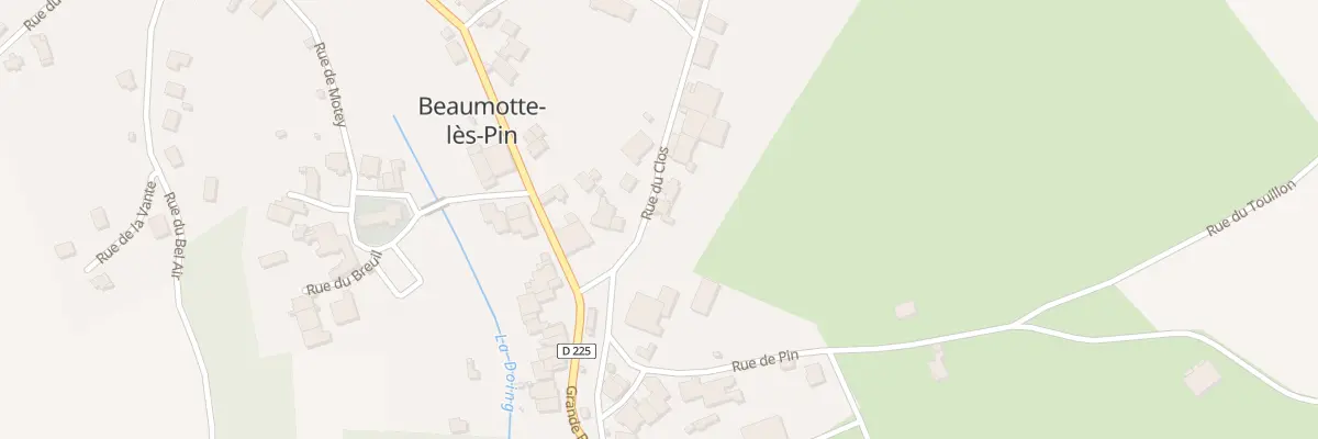 Plan du 2 Rue du Clos à Beaumotte-lès-Pin