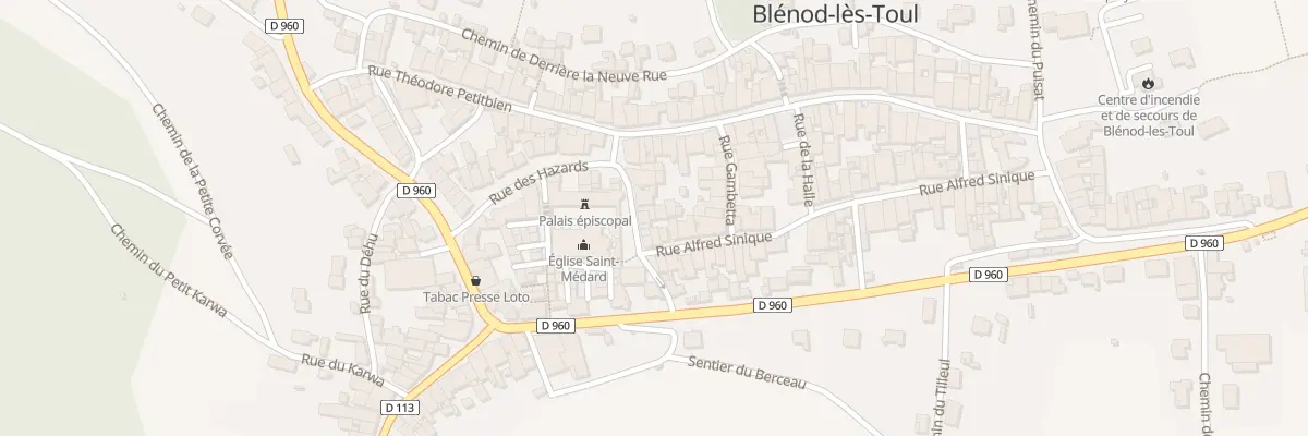 Plan du 8 Rue de la Mairie à Blénod-lès-Toul