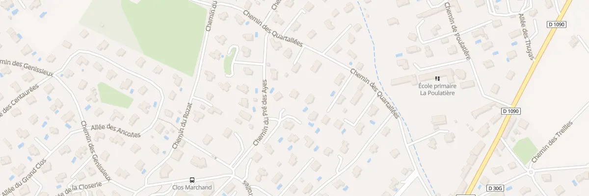 Plan du 33 All de Pré-Fleury à Saint-Ismier