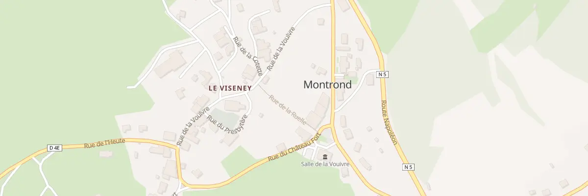 Plan du 1 Rue Louis Pergaud à Montrond