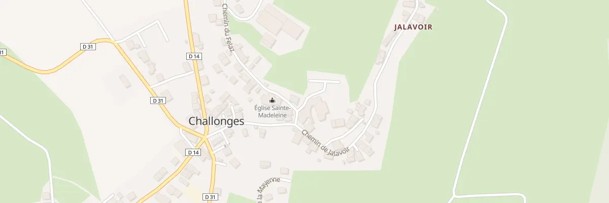 Plan du 22 Che du Felaz à Challonges
