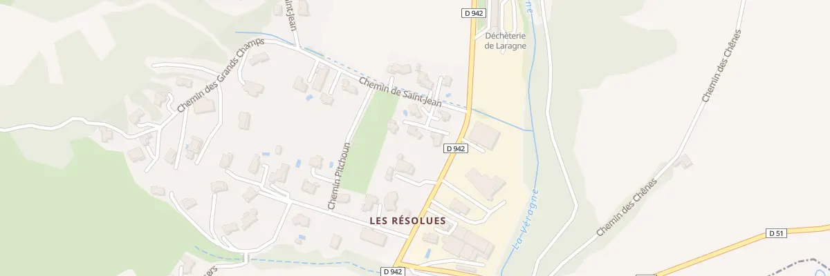 Plan du 5145 Les Resolues à Lazer