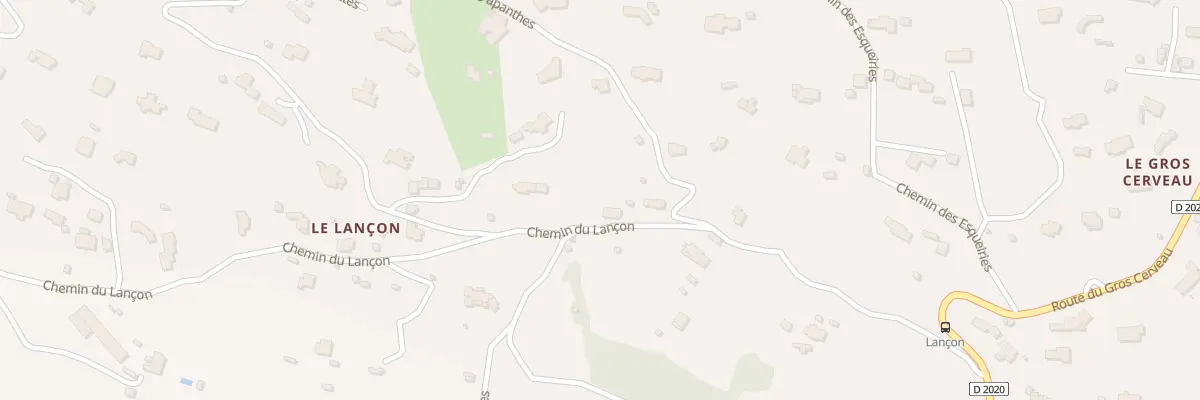 Plan du 370 Che du Lançon à Ollioules