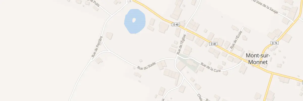 Plan du 2A Rue du Stade à Mont-sur-Monnet