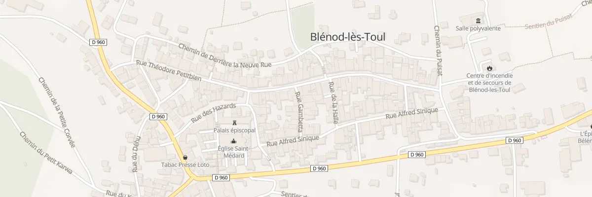 Plan du 9 Rue Gambetta à Blénod-lès-Toul