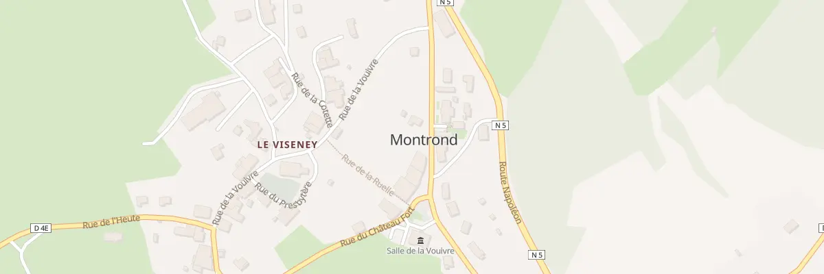 Plan du Petit Quart à Montrond