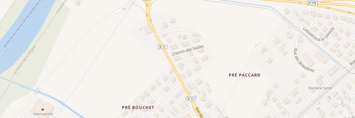 Plan du 2 Imp des Bleuets à Domène