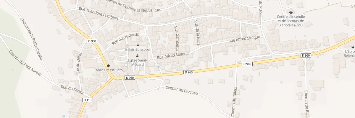 Plan du 14 Rue Alfred Sinique à Blénod-lès-Toul