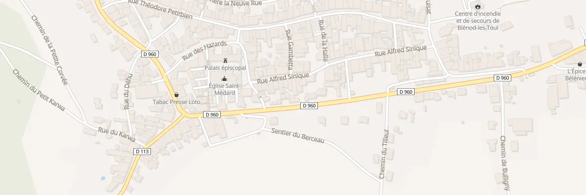 Plan du 11 Rte de Toul à Blénod-lès-Toul