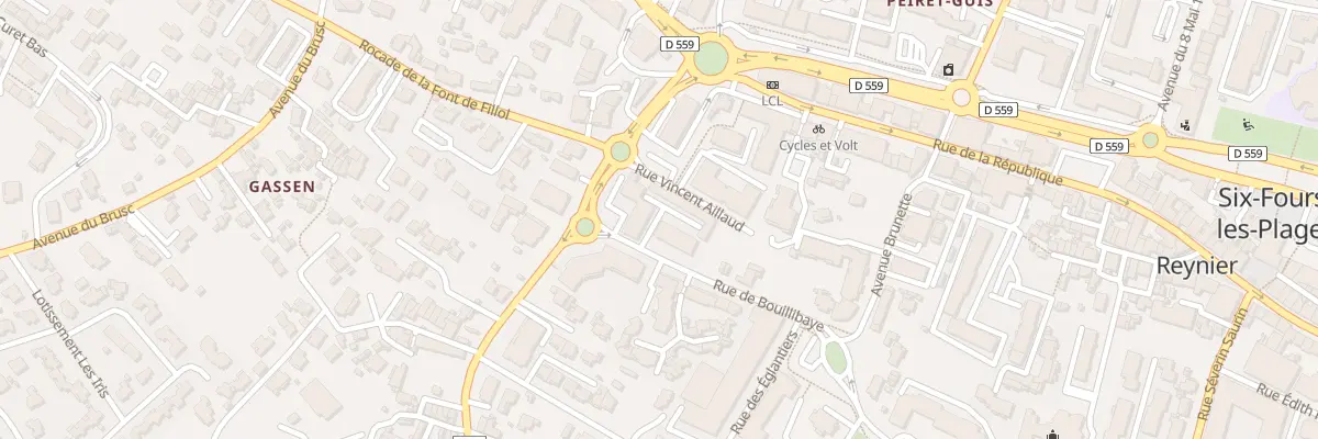 Plan du 129 Av Laënnec à Six-Fours-les-Plages