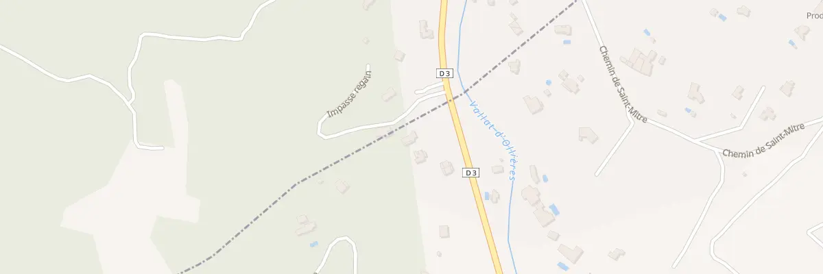 Plan du 9008 Rte d’Ollieres à Ollières