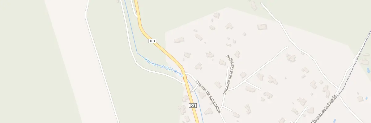 Plan du 1 Les Rabinets à Ollières
