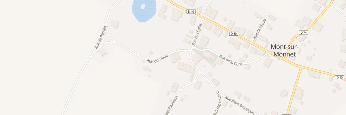 Plan du 3 Rue du Stade à Mont-sur-Monnet