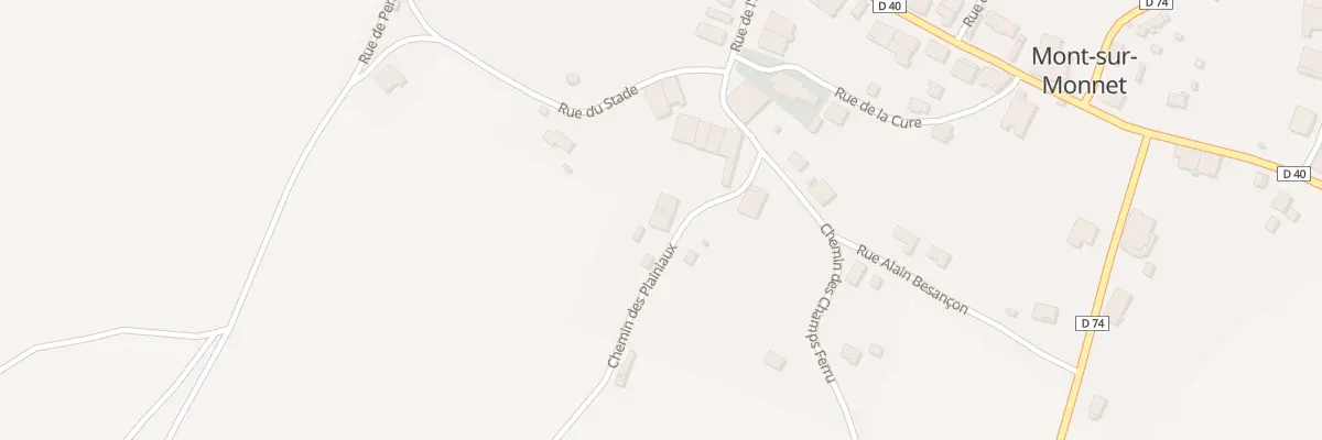 Plan du 6 Che des Plainiaux à Mont-sur-Monnet